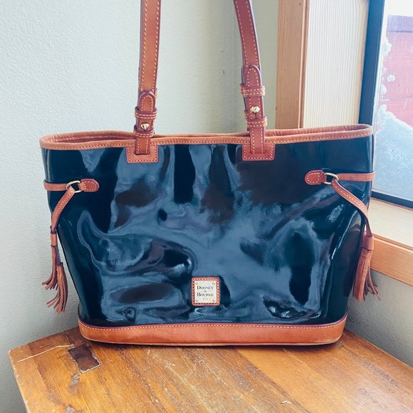 Dooney & Bourke Black Tassle Tote - Picture 1 of 6